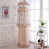 格力圆柜机空调罩开机不取立式圆形防尘套圆柱形空调罩四季通用|一枝独秀咖色 美的智行彗行皓行扬子177高