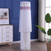 圆柱形立式柜机空调罩圆形空调防尘罩开机不取客厅格力美的奥克斯|嫣紫红色凤冠紫开机不取 格力i铂2代