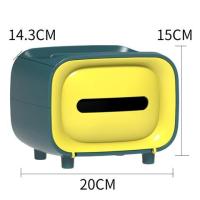 客厅纸巾盒抽纸盒北欧茶几简约可爱遥控器收纳多功能办公桌抽纸盒|复古黄新款纸巾盒
