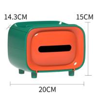 客厅纸巾盒抽纸盒北欧茶几简约可爱遥控器收纳多功能办公桌抽纸盒|活力橙新款纸巾盒