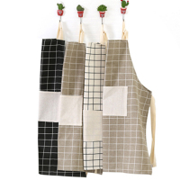 日式围裙家用厨房做饭纯棉透气时尚防油工作围裙男式女式成人可爱