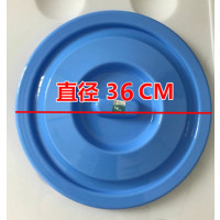 圆形熟胶环卫塑料水桶盖60l100l160l280l新料加厚单卖盖子|蓝色直径36加厚盖子