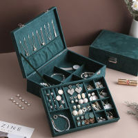 首饰盒欧式高档奢华手 饰品首饰收纳盒网红同款大容量ins风耳环盒
