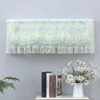 空调罩蕾丝绣花防尘防晒挂机罩开机不取美的格力等通用型防老化罩|仙仙蓝 1.5-2p(94厘米以内)全包