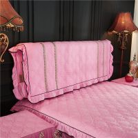 欧式全包布艺床头罩软床头套简约现代实木床头防尘罩保护套|粉色 200cm