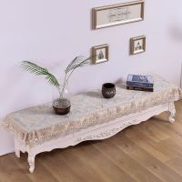 电视柜罩台布桌布罩电视机盖布防尘罩布艺鞋柜盖布罩长方形盖布|暮雨--咖色 40-50床头柜用