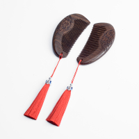 结婚双喜红色漱口杯一对情侣刷牙杯创意定制陶瓷牙缸婚庆洗漱杯|金丝檀木梳2把