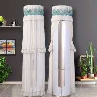 空调罩套柜机圆形立式美的|月圆花好湖蓝开机可用 海尔致樽/无季/帝樽/美的Fun星/大白鲸/M刻高176cm[送遥控套]