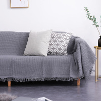简约现代沙发套线毯子纯色沙发垫全盖巾网红ins防尘罩布艺民宿|岩灰蜂巢 230*340cm