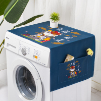 peva 冰箱盖布 防尘罩冰箱挂袋收纳袋防尘布布艺收纳袋家用单开门|大财招运 180x70cm