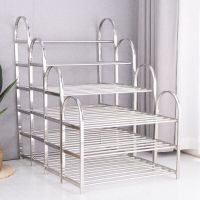 不锈钢鞋架多层简易鞋架子收纳鞋柜子组装宿舍寝室家用经济型鞋架