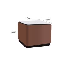 家用增高垫桌椅脚垫家具沙发茶几床保护垫静音耐磨桌子腿加高垫块|6厘米棕色方形4个装高度5厘米