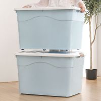 收纳箱塑料特大号加厚有盖整理箱子被子衣服玩具收纳盒车载储物箱