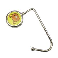 学生课桌面挂钩家用书包挂包钩不粘钩办公室可用可移动大斤|直钩绿底小熊