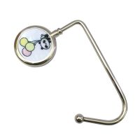 学生课桌面挂钩家用书包挂包钩不粘钩办公室可用可移动大斤|直钩气球熊猫