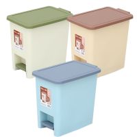 垃圾分类垃圾桶家用客厅厨房卫生间脚踏式带盖送标贴纸干湿上海