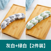 沐浴条搓澡巾洗澡巾拉背条长条成人搓背巾沐浴球泡沫强力搓泥神器|灰白+绿白[买1送1实发2个]