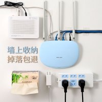 万能固定贴排插座路由器架子壁挂墙理机顶收纳盒电线卡扣走线神器