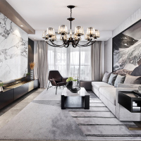 水晶吊灯客厅灯具现代简约轻奢卧室餐厅灯饰复式大楼别墅大吊灯饰