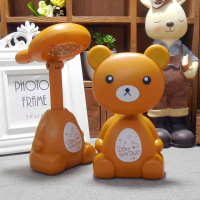 led小台灯护眼书桌可充电池大学生宿舍床上用卡通可爱迷你小夜灯