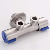 304不锈钢三角阀热水器马桶止回阀卫生间多功能一进二出双控角阀