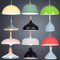 北欧小吊灯单头工业风办公室饭店餐厅现代简约理发店创意个性灯罩