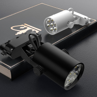 欧普服装店射灯明装筒灯led轨道射灯店铺商用聚光展厅家用背景墙