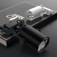 欧普服装店射灯明装筒灯led轨道射灯店铺商用聚光展厅家用背景墙