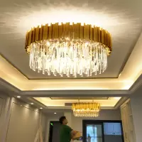客厅吊灯后现代简约水晶轻奢吊灯2020新款北欧灯具灯饰圆形餐厅灯