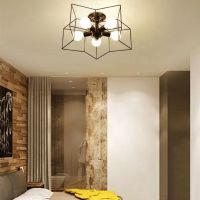 北欧全屋灯具套餐创意成套客厅餐厅卧室吊灯现代简约魔豆套装组合|五角星卧室