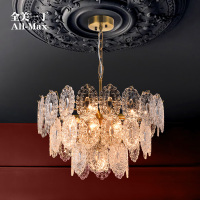 法式轻奢餐厅复古客厅灯后现代美式简约灯具卧室灯吊灯