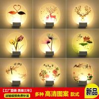 床头壁灯卧室现代简约创意led客厅过道楼梯走廊墙壁灯北欧壁画灯