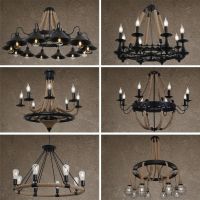 复古吊灯麻绳工业风loft创意个性服装店铺网咖啡厅酒吧餐厅吊灯