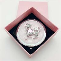 十二星座女士美容星座化妆镜便携创意梳妆镜个性金属金属折叠镜子|金牛座