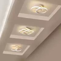 简约现代过道灯走廊灯入户玄关灯暗装北欧吸顶灯阳台灯衣帽间灯