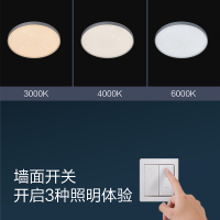 照明星环led卧室吸顶灯温馨浪漫家用圆形吸顶灯现代简约新