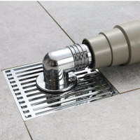 全铜防臭地漏防虫黑色通用管径淋浴洗澡间卫生间阳台隐形隐藏地漏