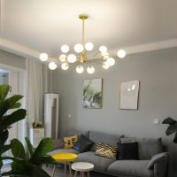 客厅吊灯北欧客厅灯创意轻奢魔豆卧室灯全屋组合套餐灯具现代简约