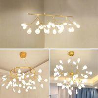 北欧卧室灯后现代简约风格餐厅吊灯创意个性萤火虫灯树枝客厅吊灯