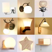 壁灯床头灯卧室现代简约 led客厅墙壁小夜灯欧式双头楼梯过道灯具