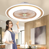 超薄吸顶灯带电风扇灯吊顶一体现代简约吊灯餐厅卧室灯静音吊扇灯