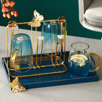 杯架子置物架收纳创意玻璃杯架子沥水杯架收纳架杯托盘轻奢杯架