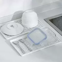 窄型双层沥水托盘长方形塑料杯架茶盘置物架子家用厨房沥水盘