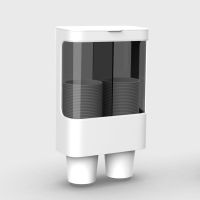 一次性杯子取杯器饮水机自动落杯器水杯架塑料杯胶杯纸杯架防尘