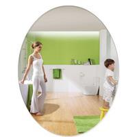 卫生间洗漱镜子化妆镜子舞蹈美容镜落地穿衣镜衣柜镜子|40*60厘米椭圆粘贴
