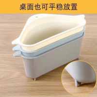 三角沥水篮厨房水槽洗菜池塑料滤水挂篮厨房用品收纳置物架沥水槽|颜色随机[一个装]