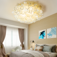 北欧卧室吸顶灯后现代设计师网红花瓣装饰灯具创意房间客厅吊灯