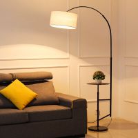 钓鱼灯落地灯北欧客厅创意ins风网红卧室床头书房带茶几立式台灯