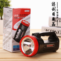 9led手提强光手电筒 厂家手电筒 两档充电户外野营野外探照灯