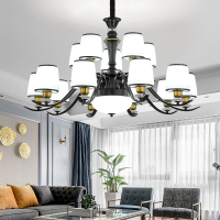 防尘吊灯客厅灯欧式餐厅吊灯套餐灯简约轻奢现代美式卧室吊灯具
